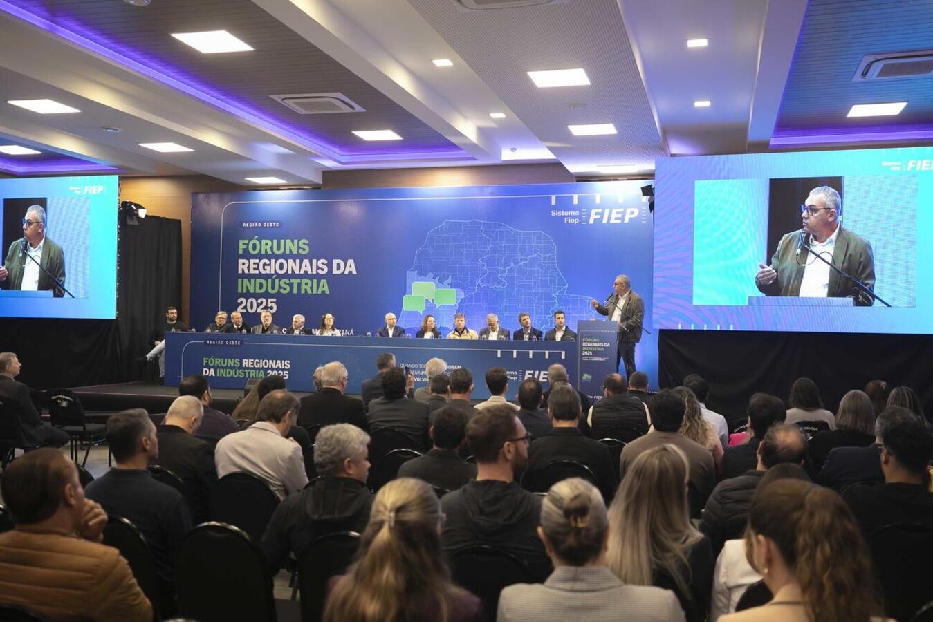 Encontro em Cascavel abordou várias ações promovidas pela Federação das Indústrias do Estado do Paraná em 2024 e apresentou o Observatório do Pedágio (Crédito: Agência Fiep)