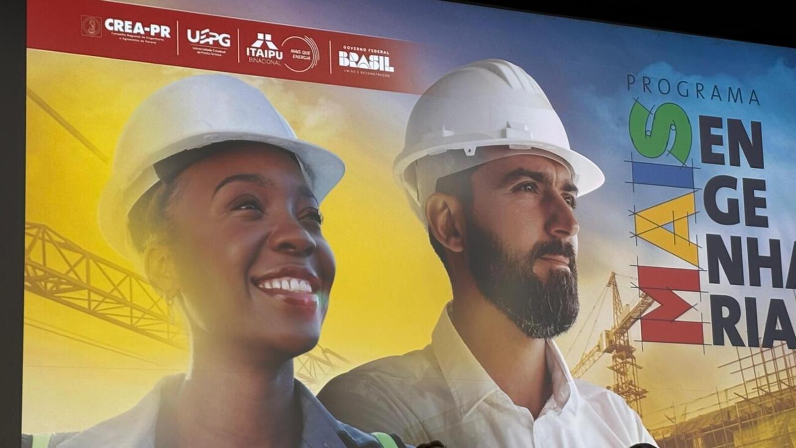 Objetivo foi apresentar o programa Mais Engenharia, desenvolvido em parceria com o Crea-PR, UEPG, Itaipu Binacional e Governo Federal (Crédito: Márcio Pimentel/Secom)