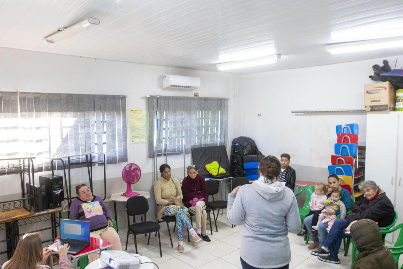 A ação promovida pelo PAIF no Cras II envolveu profissionais do Centro de Atendimento Psicossocial - álcool e drogas (Caps ad) 