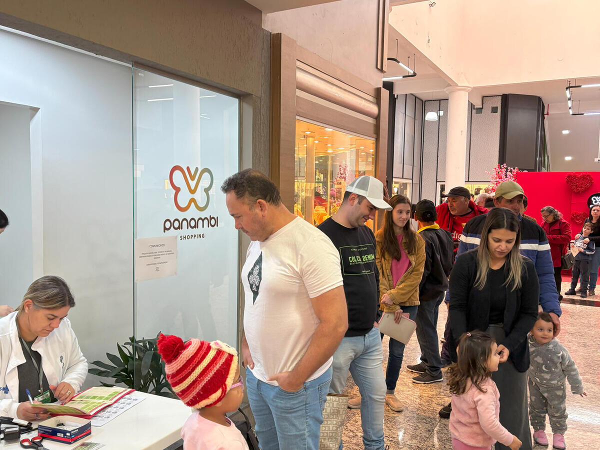 Mais de 700 doses de vacinas foram aplicadas no último sábado durante a campanha de vacinação no Shopping Panambi