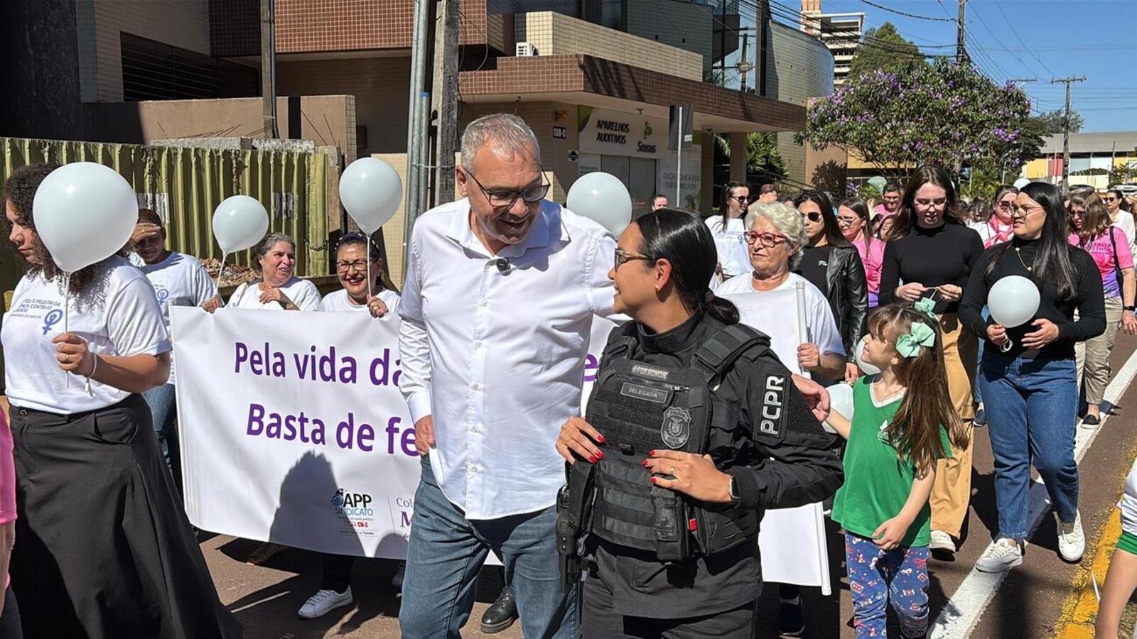 Ato reuniu cerca de 150 pessoas nesta terça-feira (22), com saída da Praça da Cultura até o Parque Ecológico Diva Paim Barth