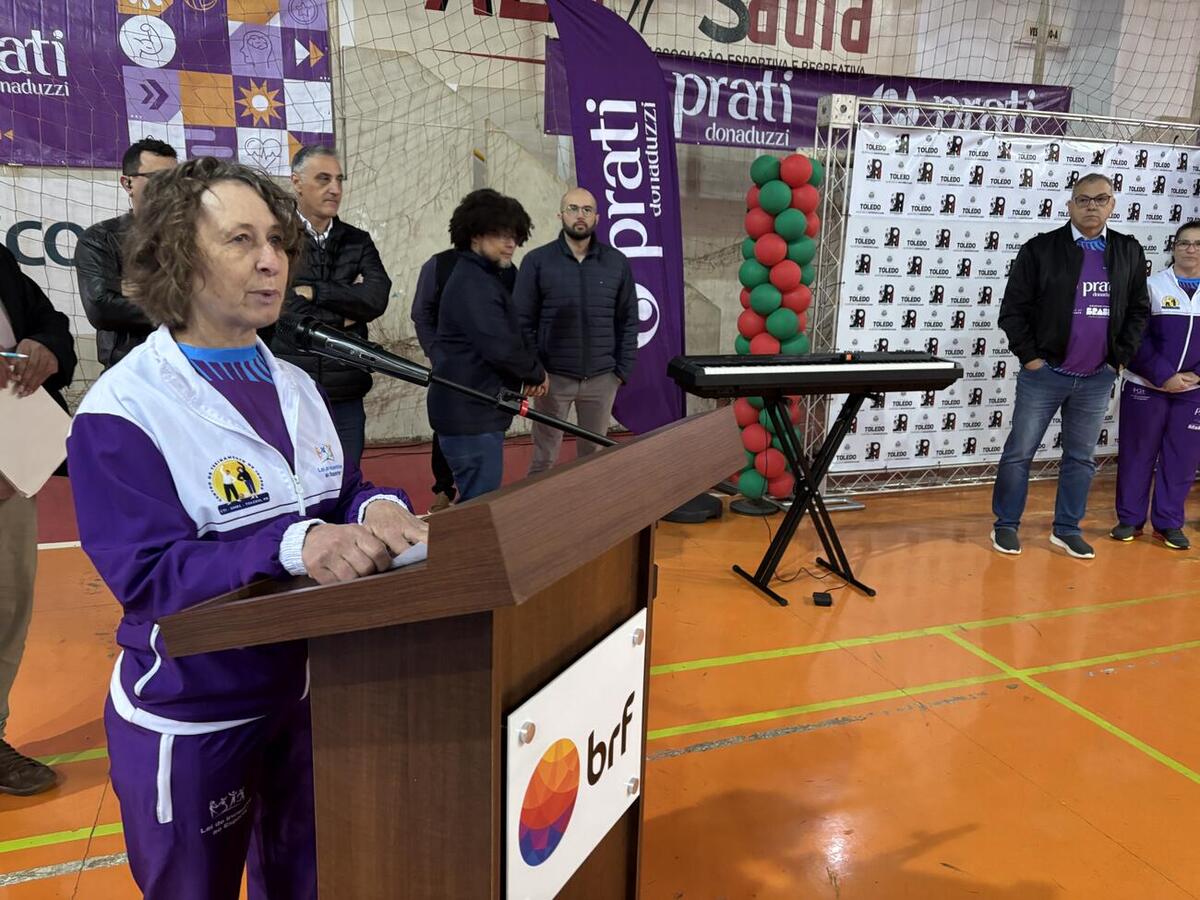 Os jogos acontecem nos espaços da AER Sadia, com aproximadamente 480 atletas de 12 municípios