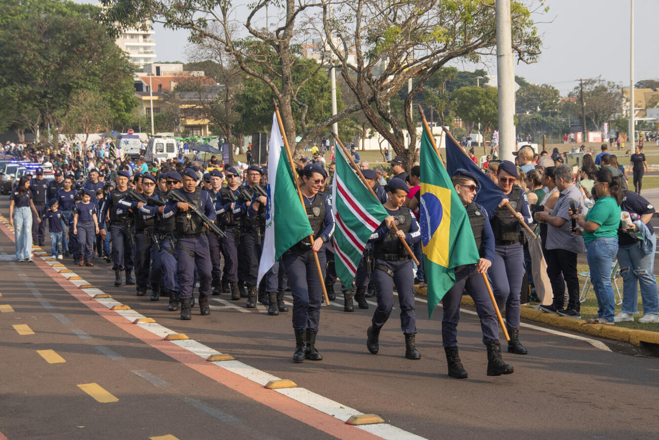 Ponto alto será domingo (7/9), com desfile no Diva Paim Barth (foto); a partir de segunda (1º), haverá execução do hino nacional e hasteamento das bandeiras em frente ao Paço