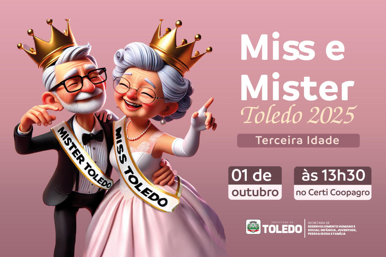 Evento, que definirá quem representará Toledo em eventos regionais, está marcado para 1º/10, no Certi Coopagro; interessados devem confirmar participação até 15/9