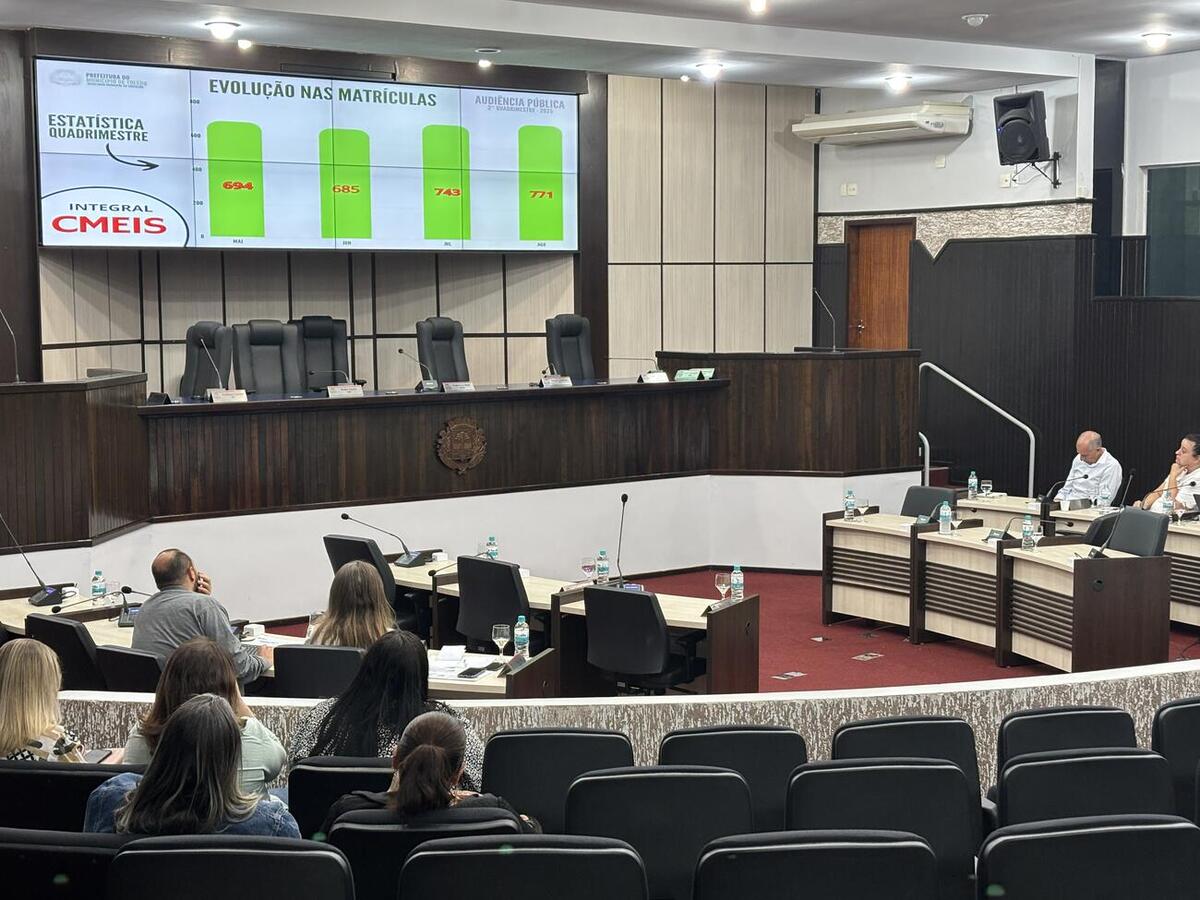 Audiência pública realizada na manhã desta sexta (26) explanou dados sobre ações e gestão de recursos da Secretaria Municipal da Educação entre maio e agosto