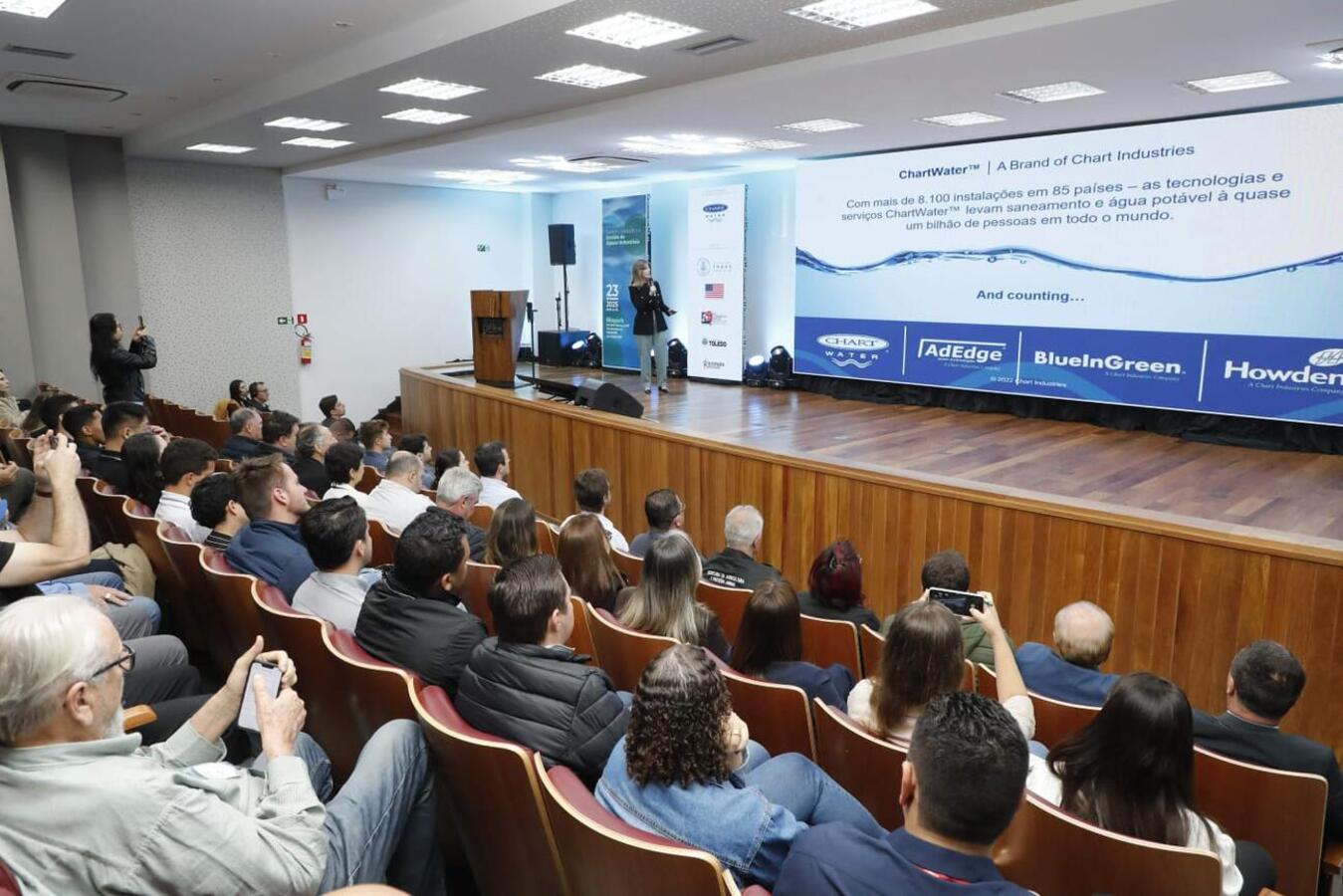 O encontro “Inovação e Sustentabilidade na Gestão de Águas Industriais” superou expectativa de público nesta terça-feira no Biopark