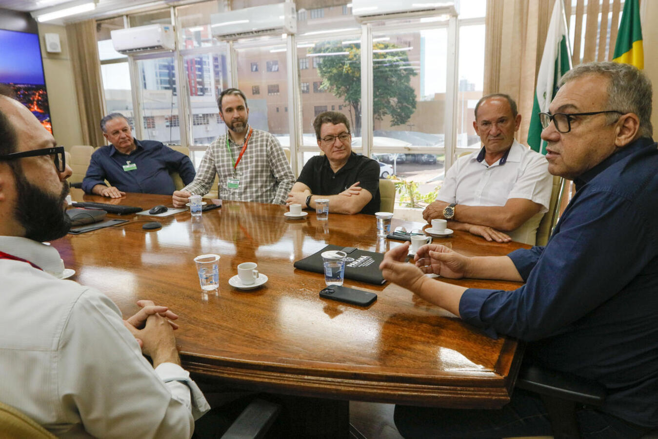 Comitiva liderada por Vidal Martins conversou, na tarde desta quinta-feira (18), sobre planejamento de investimentos da universidade nas áreas de saúde e ciências agrárias 