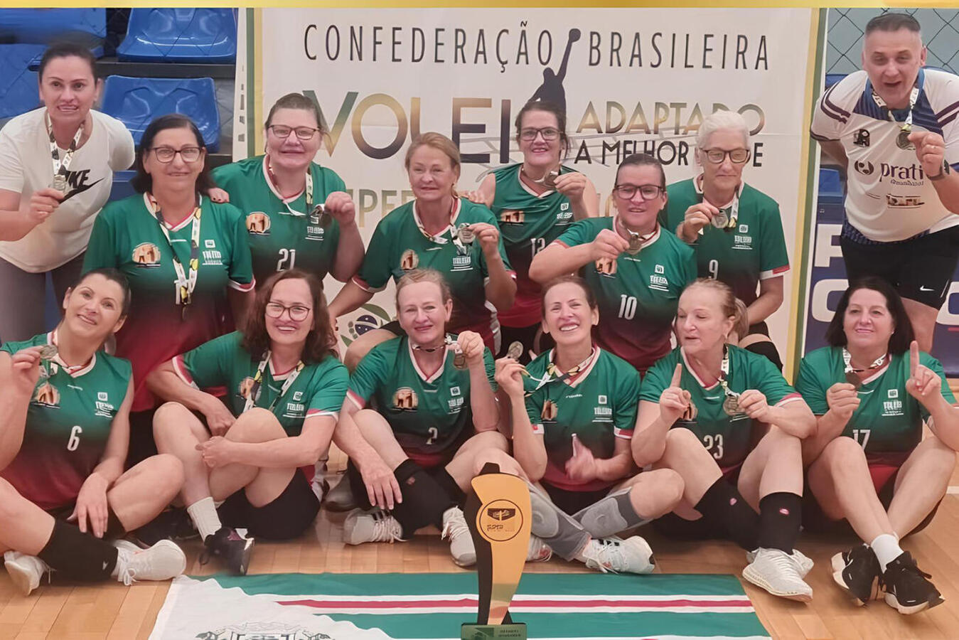 Nas quatro categorias que disputou em competição realizada no último fim de semana em Nova Santa Rosa, o município conquistou medalha de ouro em todas