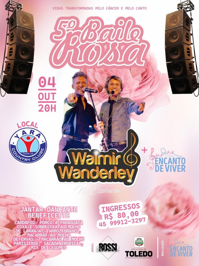 Evento é alusivo à Campanha Outubro Rosa, de combate ao câncer de mama