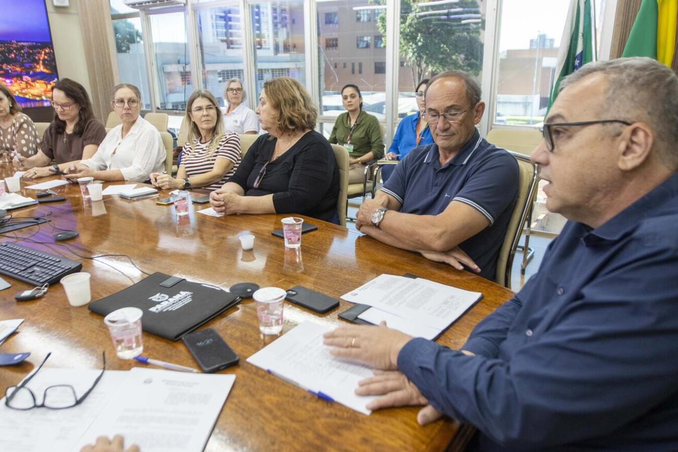 Detalhes de projeto de lei enviado à Câmara foram apresentados em encontro na Sala de Reuniões do Gabinete do Prefeito realizado na tarde desta segunda (13)