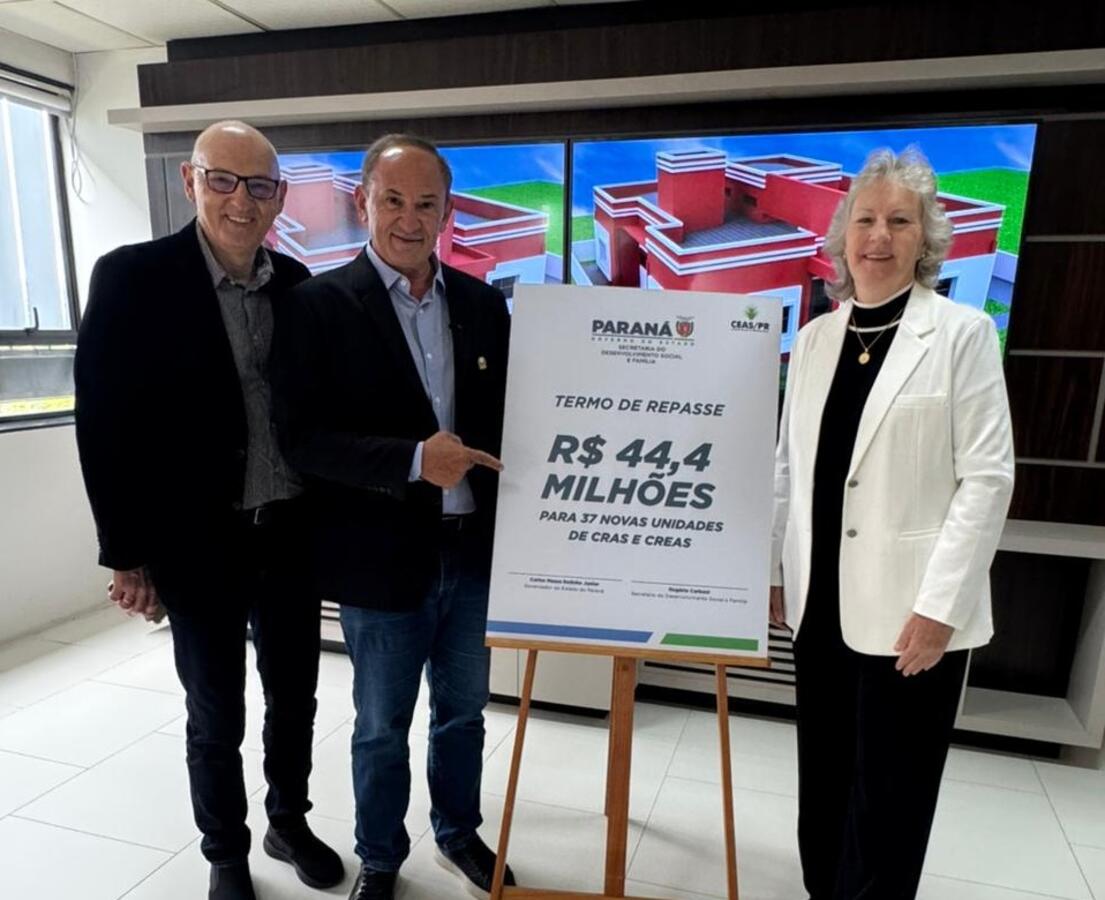Obra será erguida na região da Grande Pioneiro; objetivo é ampliar a rede de proteção social de Toledo. No total Governo irá investir R$ 44,4 milhões em 37 novos Cras em diversos municípios do Paraná