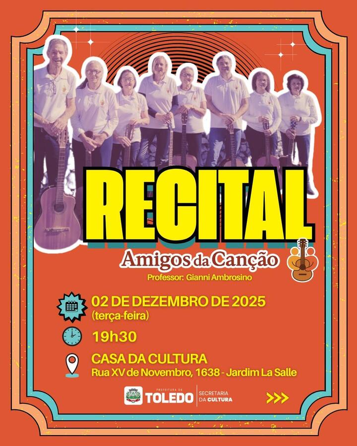 Programação gratuita reúne recitais, mostras de dança e exposições para apresentar o talento dos alunos dos cursos municipais