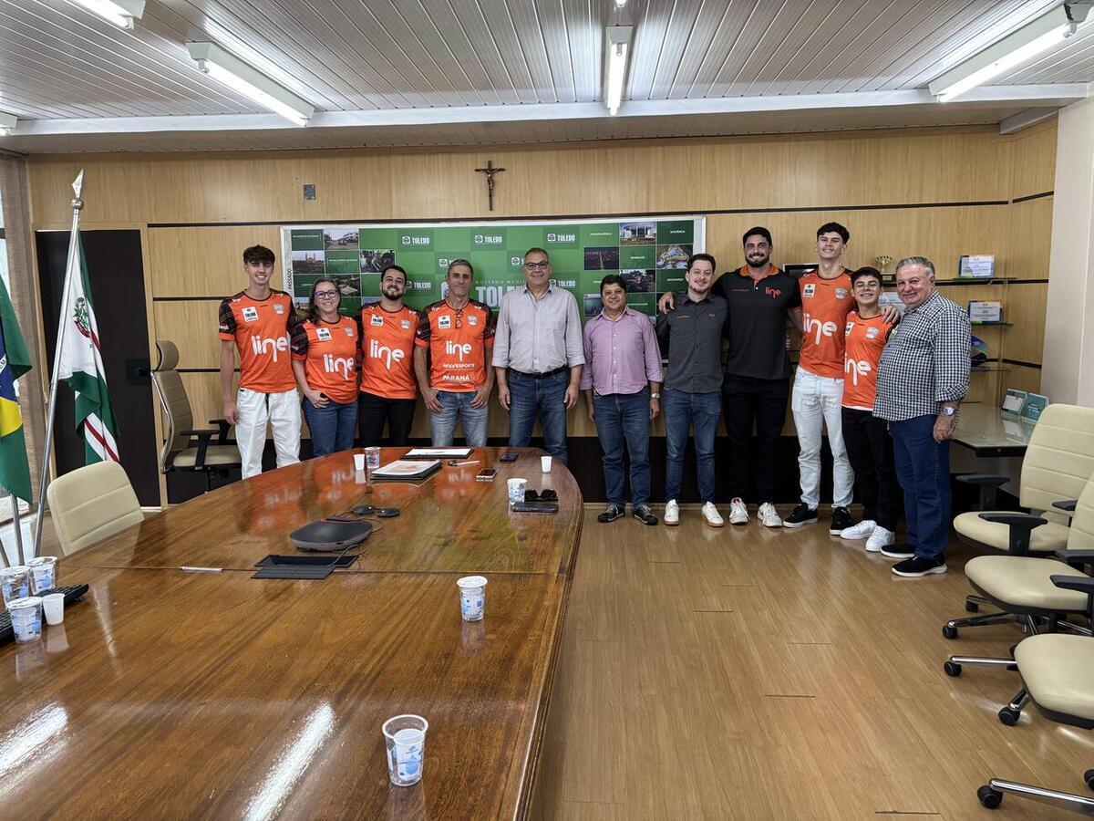 Associação de Voleibol de Toledo e Line Telecom apresentaram, nesta terça-feira (16),  histórico, resultados e propostas de parcerias ao Executivo Municipal