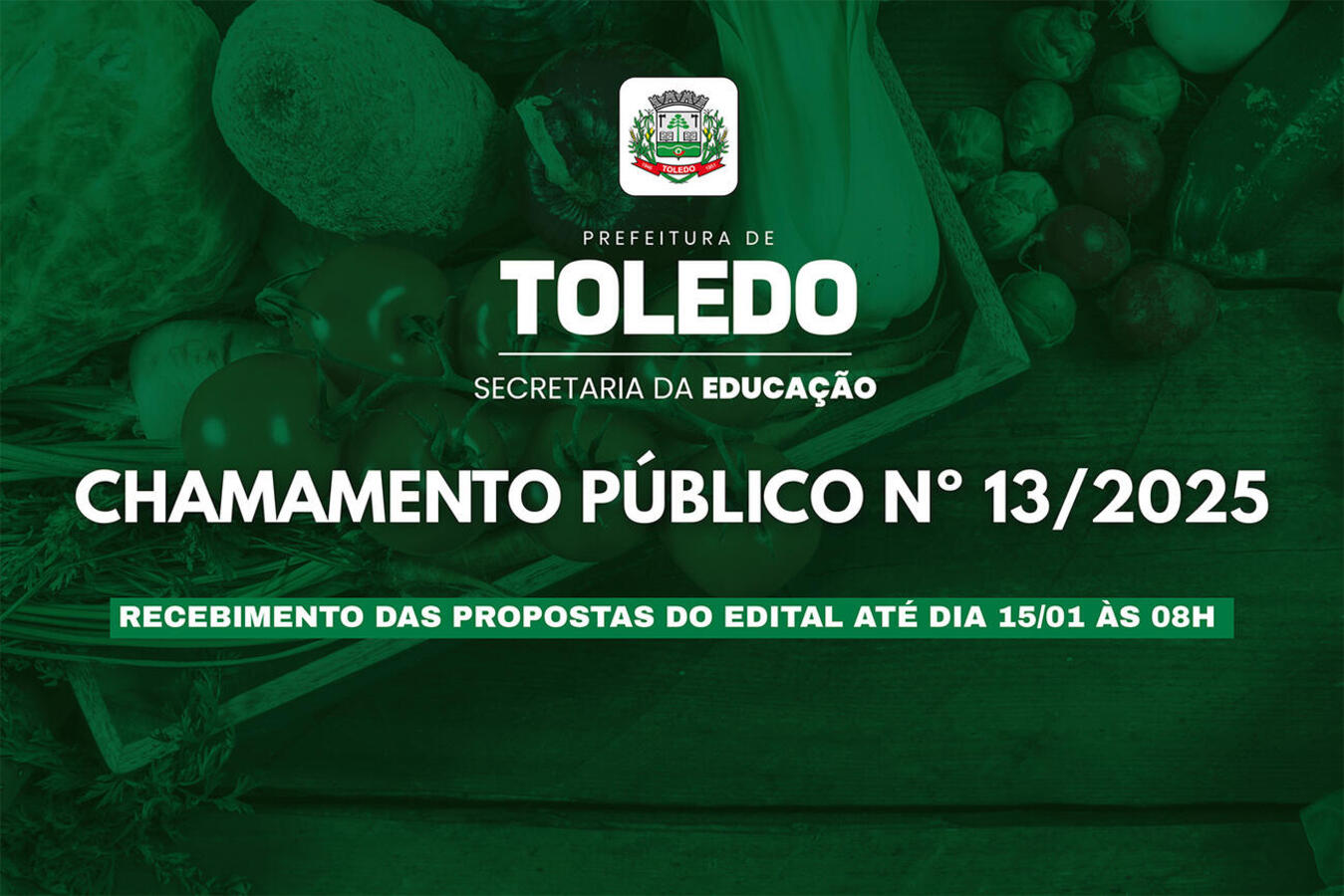 Prazo para cooperativas e associações interessadas entregarem propostas se encerra na próxima quinta (15); abertura de envelopes será realizada no mesmo dia