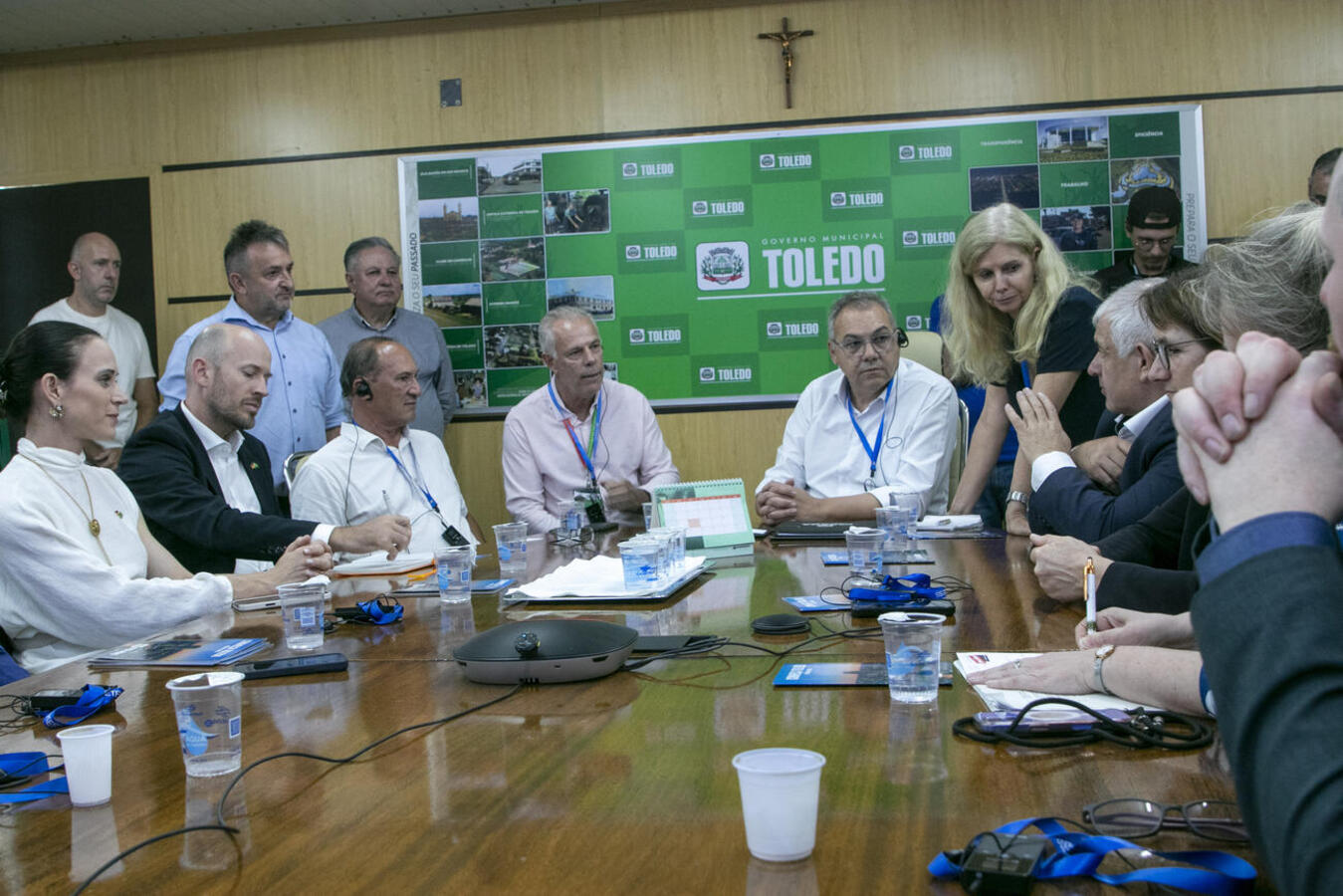 Encontro abordou produção, sustentabilidade e relações entre Brasil e Alemanha. Grupo está numa missão de 10 dias pelo Brasil