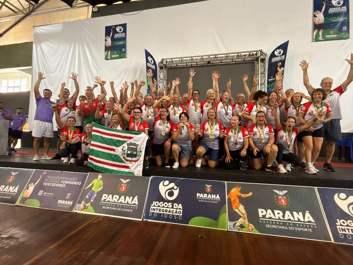 Delegação do município soma 126 pontos e lidera ranking estadual na etapa realizada em Pontal do Paraná