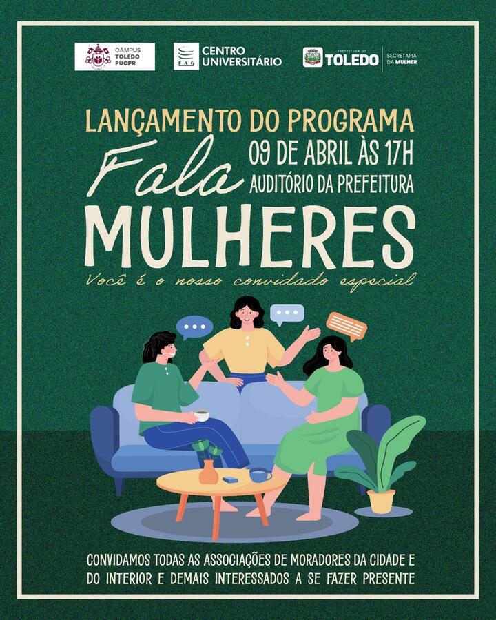 O Fala Mulher é uma iniciativa da Secretaria da Mulher que abre espaço para que as mulheres tenham voz, espaço e segurança no município