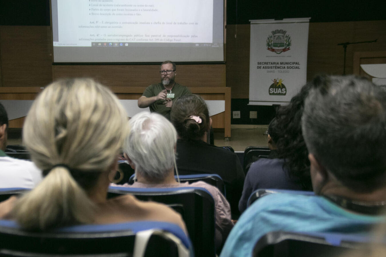 Colaboradores de estruturas da Proteção Social Especial/Alta Complexidade são o público-alvo de ação realizada na tarde desta quarta (8) no Auditório Acary Oliveira