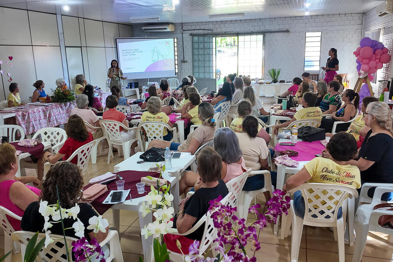 Evento foi realizado pelo Clube de Mães nesta terça-feira (5) na sede da associação de moradores do distrito mais populoso do município