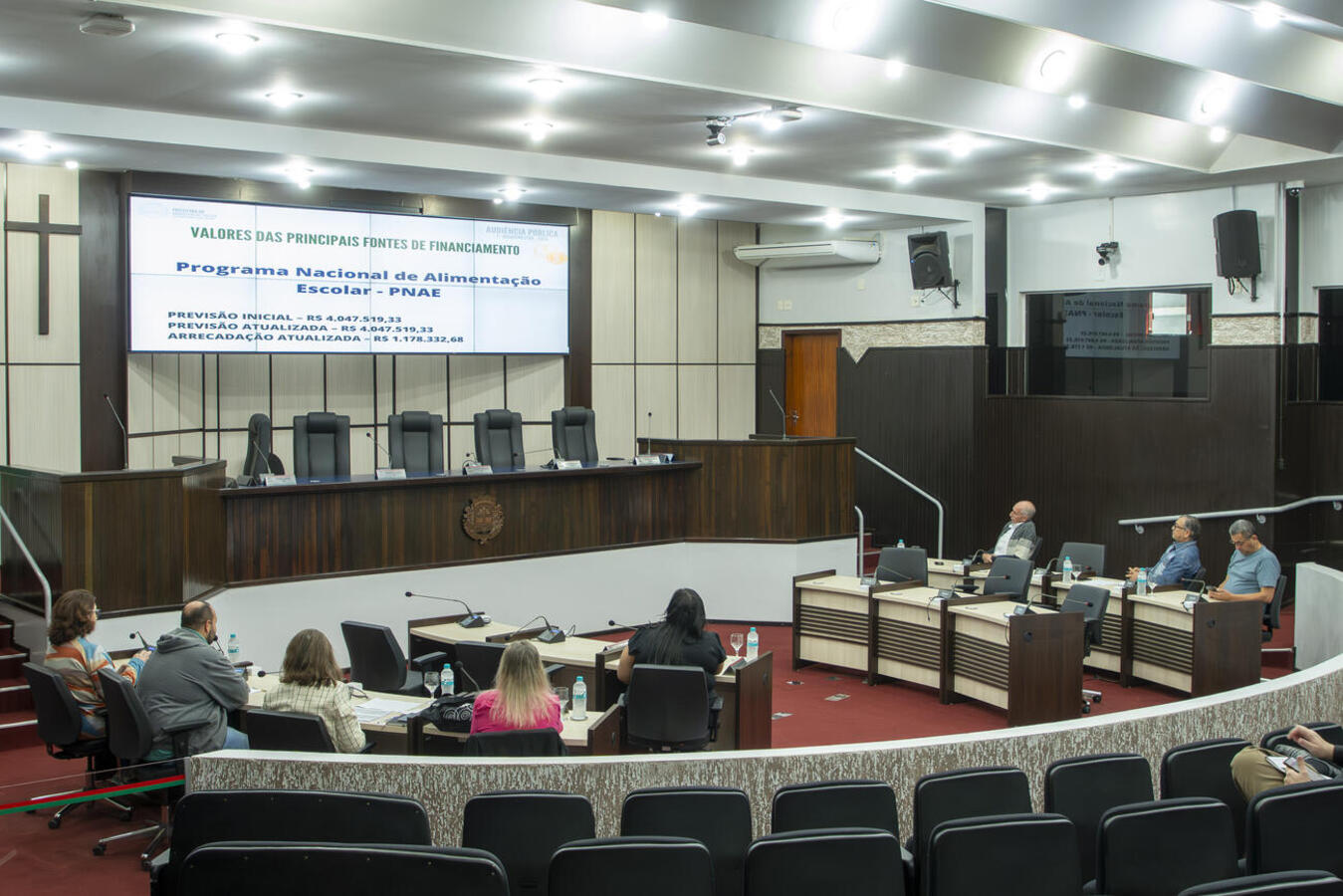 Em audiência pública realizada nesta sexta (29), equipe da Secretaria da Educação expôs informações sobre gestão e ações realizadas entre janeiro e abril pela pasta
