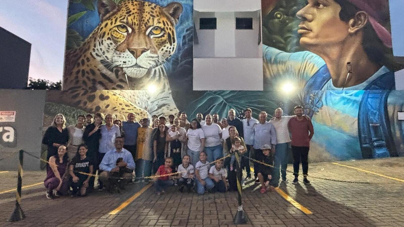 Obra assinada pelo artista plástico Isaac Souza foi executada na Grande Pioneiro em 10 dias, após mais de um ano de planejamento