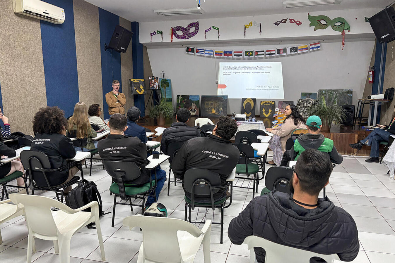 Composta por duas turmas e 50 alunos, iniciativa da SDHS, da PUCPR e da Cáritas Diocesana começou no último sábado (20), no câmpus Toledo da universidade