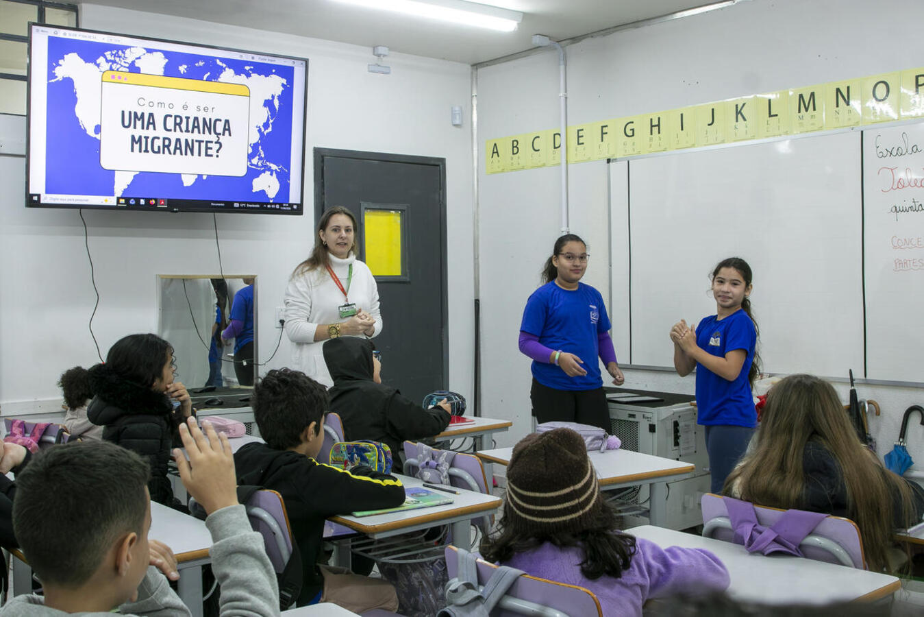 Projeto da SDHS trabalha empatia, diversidade cultural e desafios enfrentados por crianças migrantes com turmas do 5º ano de escolas municipais de Toledo