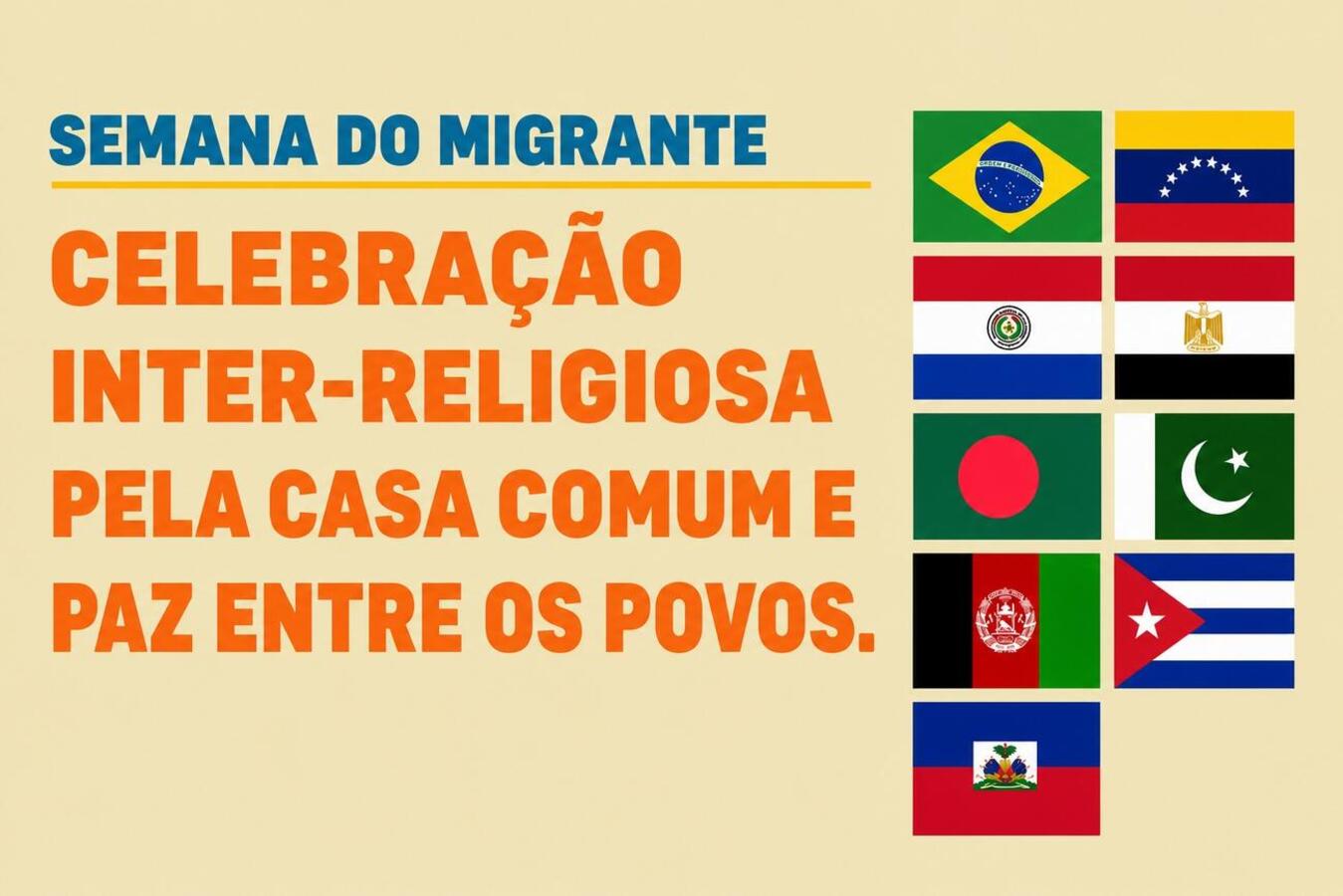 Evento no Acary Oliveira, na próxima quarta (17), é o primeiro de uma programação organizada pela SDHS e pela Cáritas, que conta ainda com oficinas e seminário