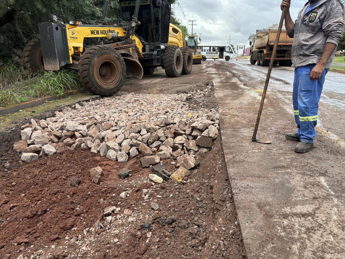 Guarda Municipal orienta motoristas a utilizarem duas rotas alternativas sinalizadas durante a execução dos serviços