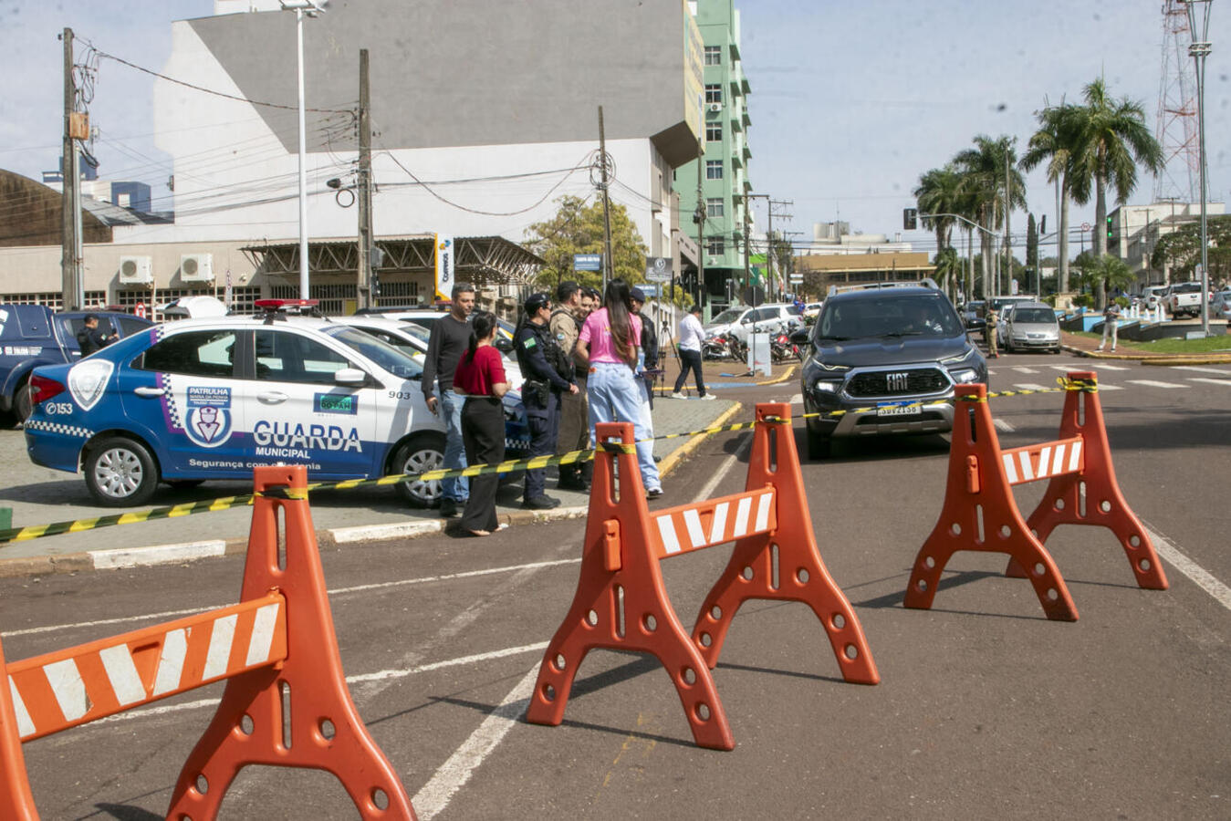 Ação promovida nesta terça (25) pela Secretaria Municipal da Mulher contou com apoio das Patrulhas Maria da Penha da Guarda Municipal e da Polícia Militar