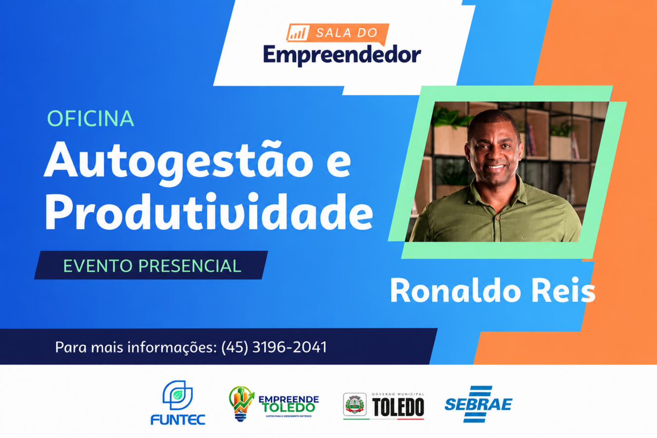 Sétima etapa de programa será ministrada pelo psicólogo e consultor Ronaldo Reis; evento gratuito será nesta quinta-feira (6), às 19h30, na Agência do Trabalhador