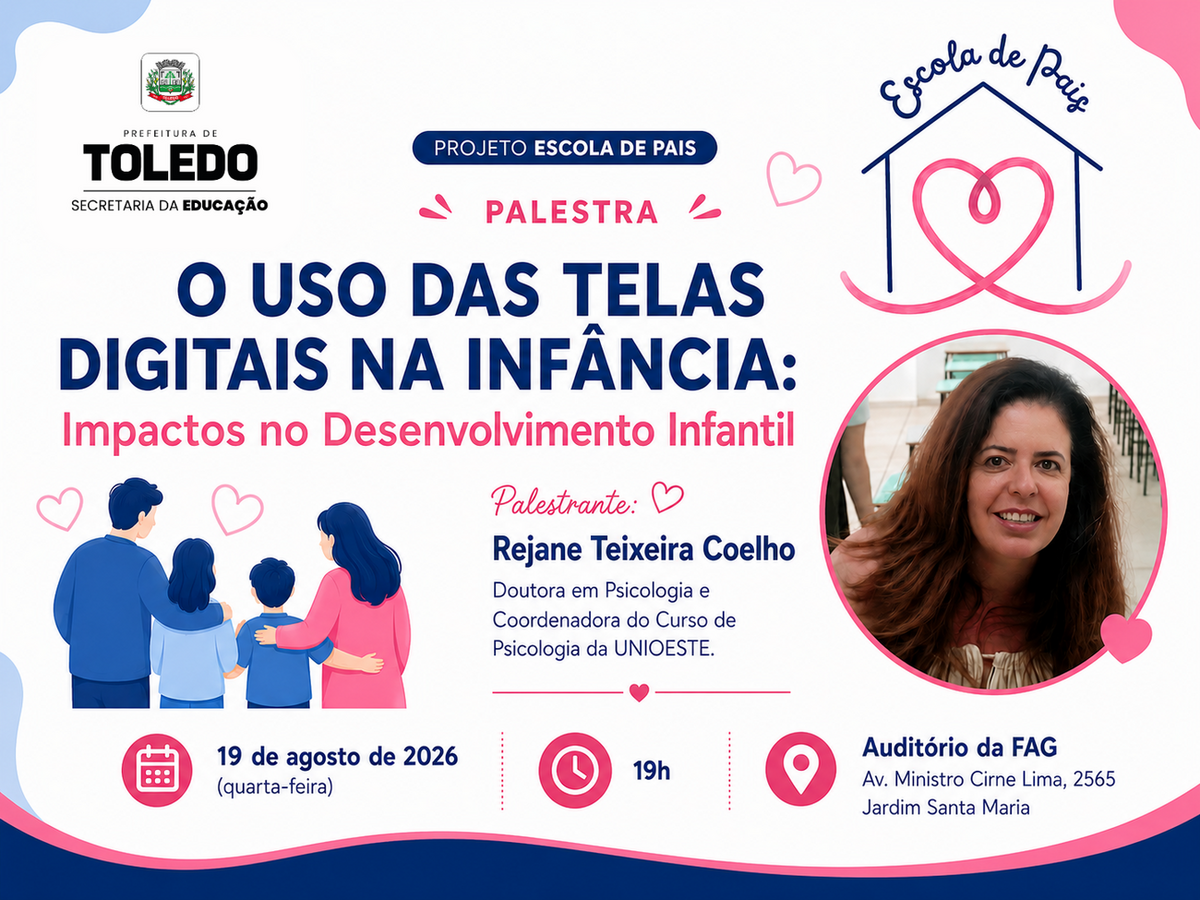 Encontro será realizado na próxima quarta-feira (19), às 19h, no auditório da FAG, com palestra de Rejane Teixeira Coelho
