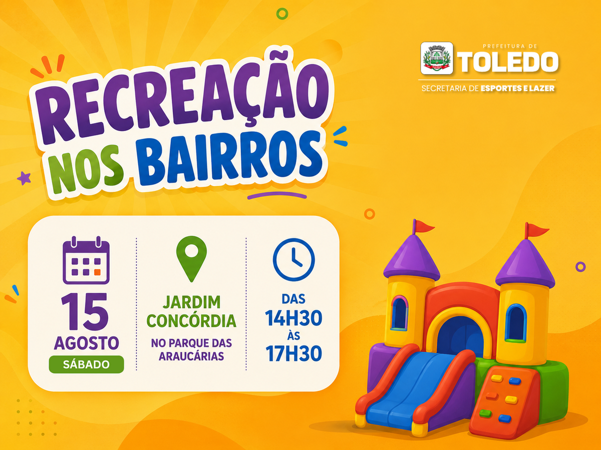 Será um momento de lazer para as crianças e para as famílias