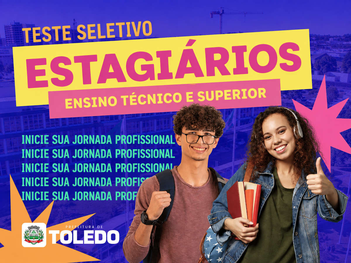 Inscrições são gratuitas e podem ser feitas até o dia 16 de agosto pelo site da Prefeitura; prova será no dia 22