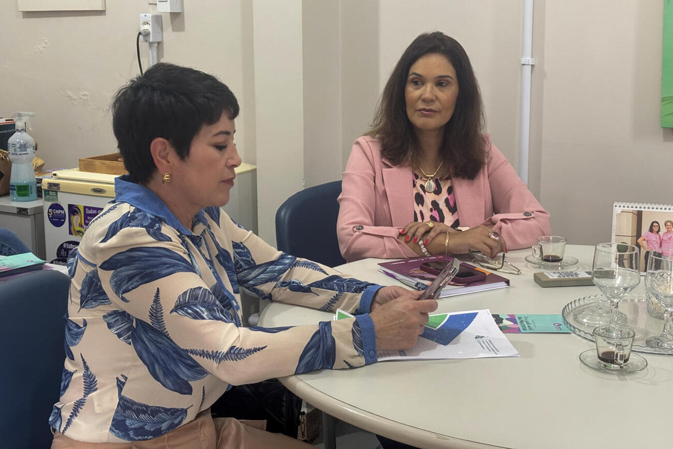 Rosilete dos Santos e Macaris Antunes do Livramento fizeram visitas na manhã desta terça-feira (22) às sedes das secretarias da Mulher e de Esportes e Lazer