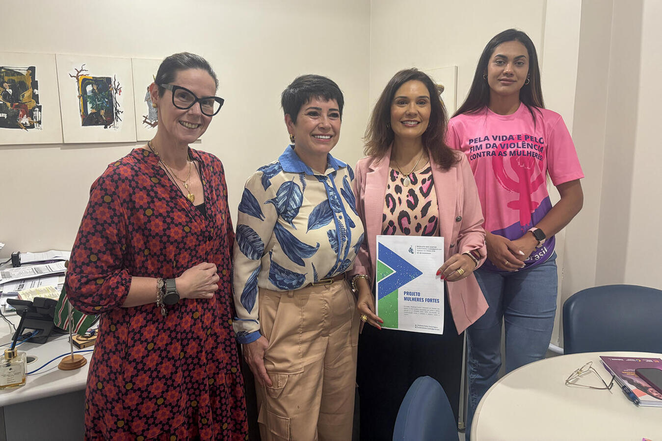 Rosilete dos Santos e Macaris Antunes do Livramento fizeram visitas na manhã desta terça-feira (22) às sedes das secretarias da Mulher e de Esportes e Lazer