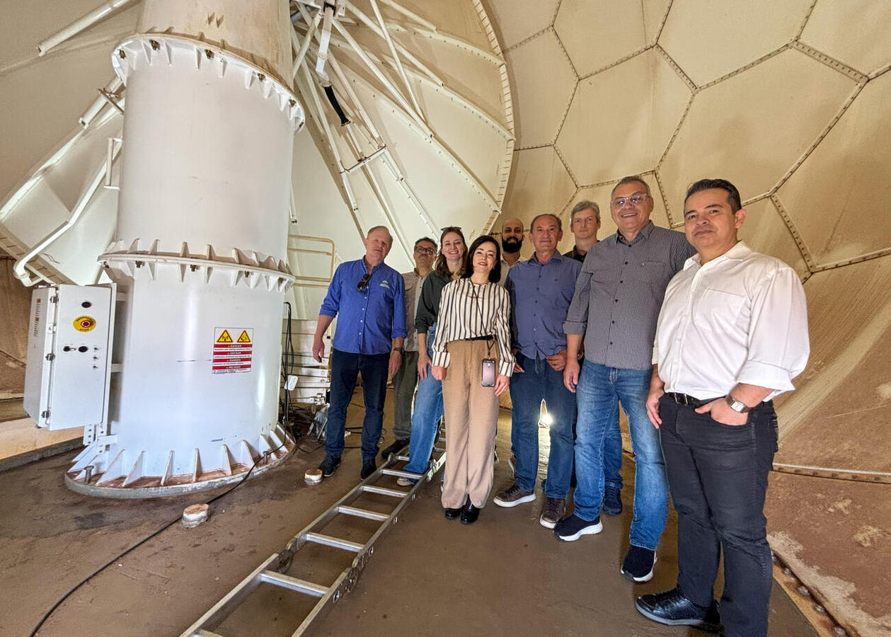 Prefeito Mario Costenaro e vice Lucio De Marchi estiveram em Cascavel, na tarde desta quinta (3), antes de evento sobre cidades inteligentes e clima