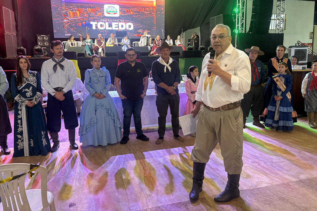 Solenidade na noite desta quinta (24) deu início a uma programação cultural repleta de atrações no Ismael Sperafico, que receberá 6 apresentações musicais até domingo (27)