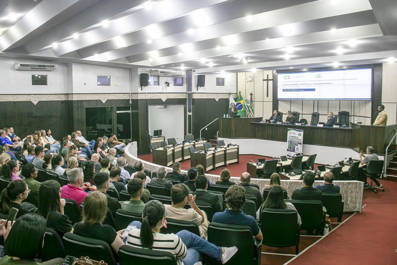 2ª edição de seminário promovido pelo Fundo de Aposentadorias e Pensões dos Servidores Públicos Municipais ocorreu nesta quarta (7) na Câmara de Vereadores
