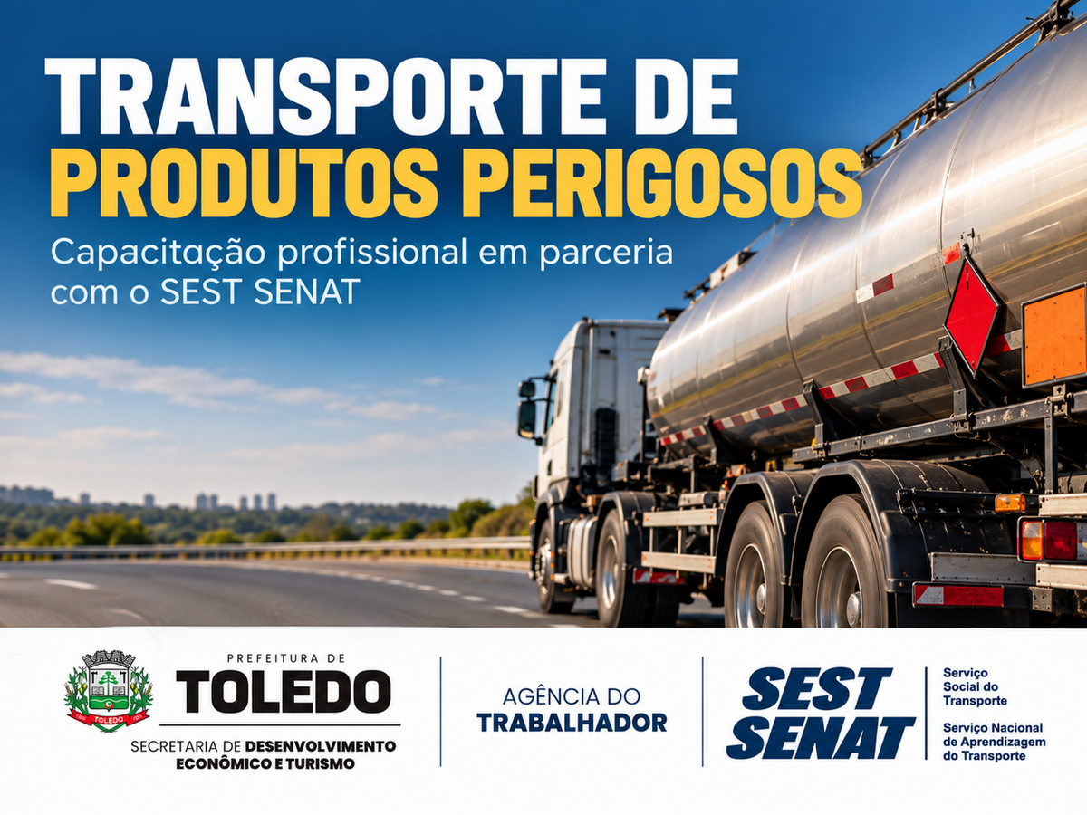 Prazo segue até dia 20 de outubro pela aba “Cursos Gratuitos” no site oficial da Prefeitura de Toledo