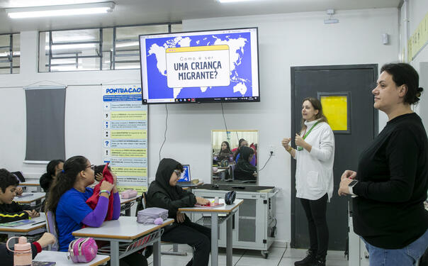 Projeto da SDHS trabalha empatia, diversidade cultural e desafios enfrentados por crianças migrantes com turmas do 5º ano de escolas municipais de Toledo