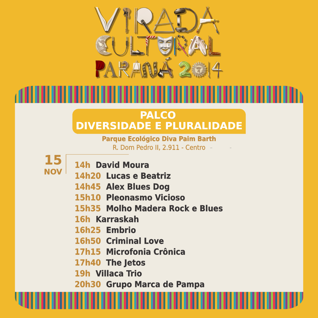  Palco Diversidade e Pluralidade - 15/11