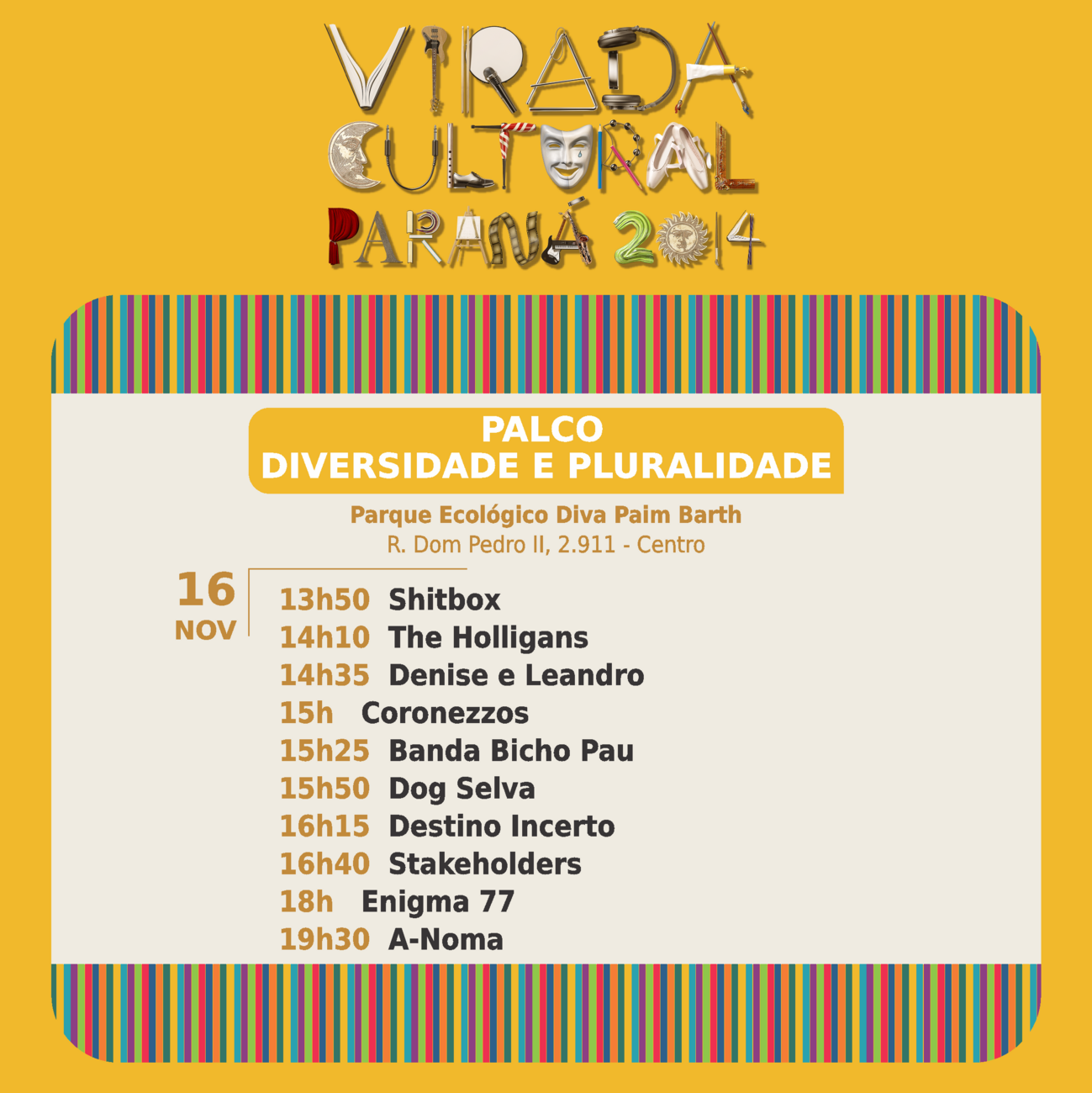 Palco Diversidade e Pluralidade - 16/11