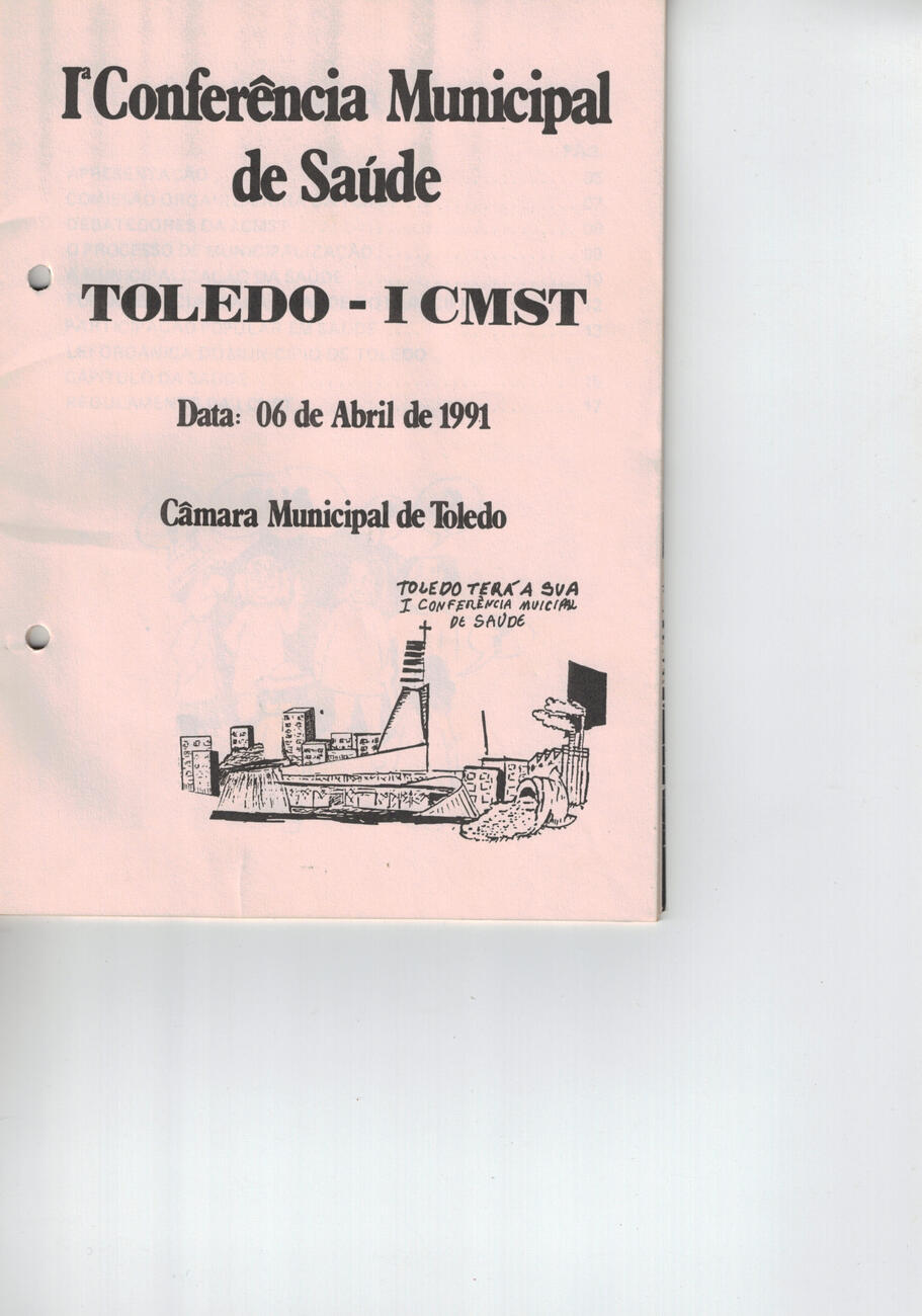 I CONFERENCIA MUNICIPAL DE SAÚDE 1991