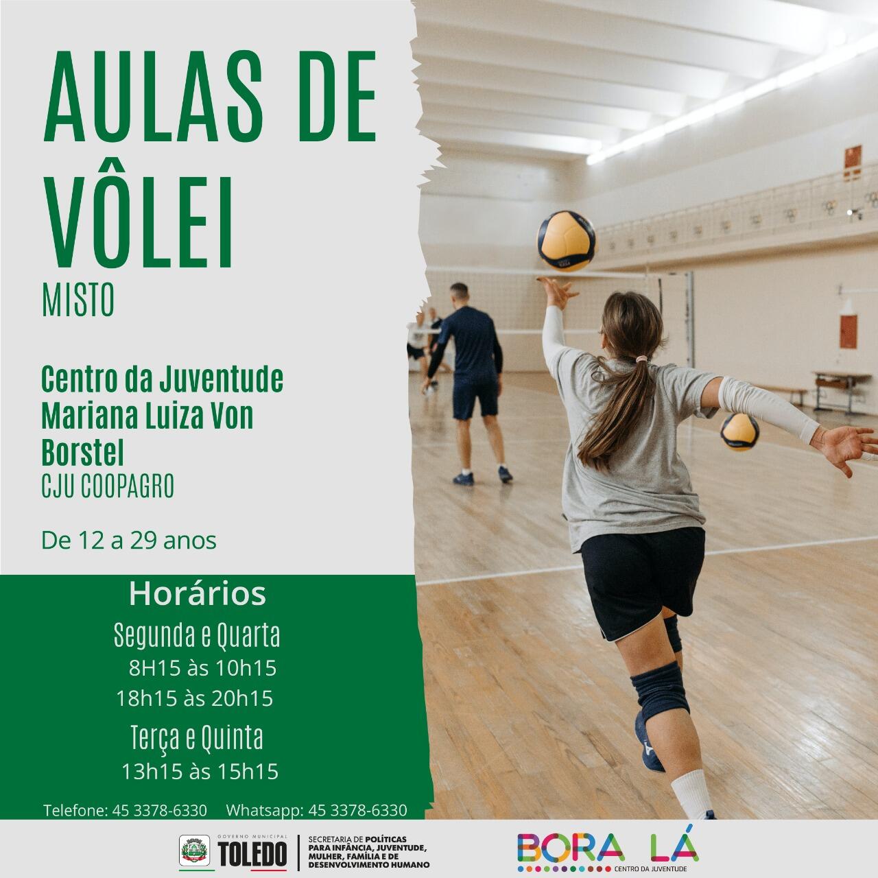 Aulas de Vôlei