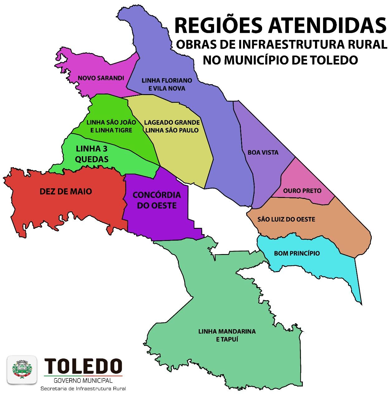 Regiões Atendidas