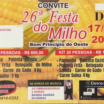 26ª Festa do Milho em Bom Princípio 