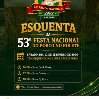 ESQUENTA DA 53ª FESTA NACIONAL DO PORCO NO ROLETE