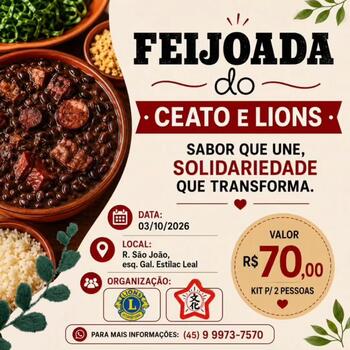 🍽️ FEIJOADA DO CEATO E LIONS 🫘