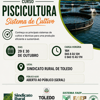 CURSO DE PISCICULTURA